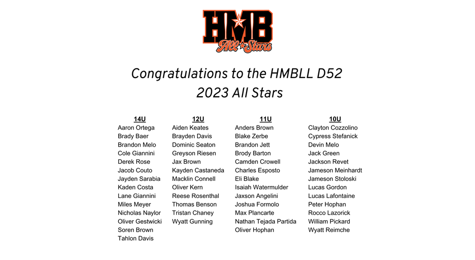 HMBLL 2023 ALL STARS	